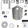 30 L classic Convex still - 2 clarifiers - 3 ['Browin still', ' modular stills', ' still with clarifiers', ' modular still', ' clarifiers for stills', ' pure distillate', ' kit for distilling', ' convex lid', ' convex lid', ' distillation container with lid', ' distillation kit', ' expandable distillation kit', ' distillation on various heat sources']