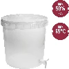 Fermentation container with a tap and a lid, 30 L - 2 ['fermentation container', ' fermentation bucket', ' small fermentation bucket', ' fermentation container', ' fermentation container for wine', ' fermentation bucket with a tap', ' fermentation container with a tap', ' fermentation containers for wine', ' biowin fermentation bucket', ' browin fermentation bucket']