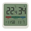 Indoor electronic thermometer, white - 2 ['electronic thermometer', ' thermometer with timer and date', ' thermometer with hygrometer', ' measurement of room humidity', ' comfort meter', ' thermometer with comfort indicator', ' multifunctional thermometer', ' indoor thermometer', ' indoor thermometer for indoors', ' wireless thermometer', ' electronic wall thermometer', ' weather station']