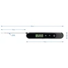 Manually charged electronic kitchen thermometer - 8 ['electronic thermometer', ' food thermometer', ' cooking thermometer', ' manual thermometer', ' manually charged thermometer', ' precision thermometer with probe', ' accurate thermometer for cooking', ' battery-free thermometer', ' thermometer for frying']