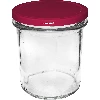 Maroon lid Ø82 - 10 pcs. - 5 ['jar lids', ' 6 lug jar lids', ' lids', ' lids', ' maroon jar lids', ' jar lids', ' jar caps', ' jar lids', ' jar lids fi 82', ' 6 lug jar lids', ' twist off jar lids', ' TO jar lids', ' maroon jar lids', ' clipper jar lids', ' pasteurization lids']