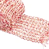 Meat netting (220C)18cm, elastic, red/cream-colored - 3m - 2 ['ham netting', ' food netting', ' cold meat netting', ' netting for meat smoking', ' netting for curing meats']