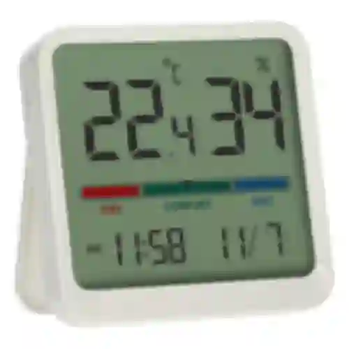 Indoor electronic thermometer, white