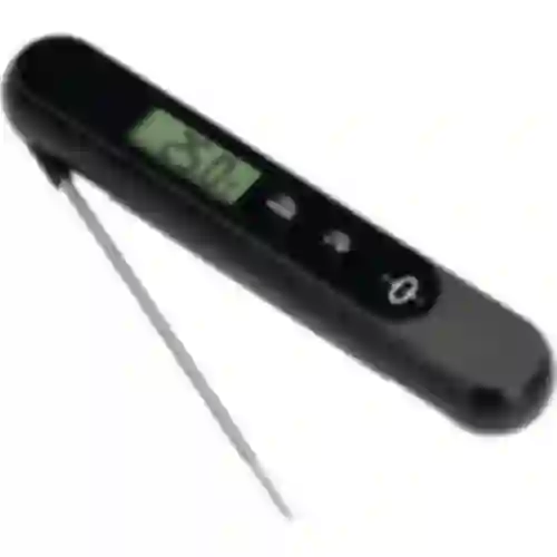Manually charged electronic kitchen thermometer